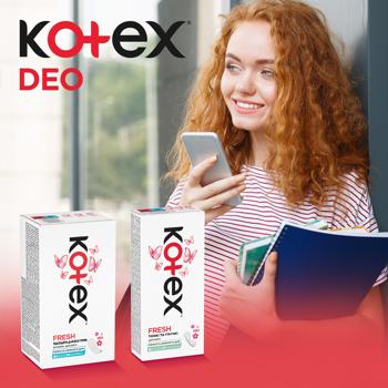 Прокладки щоденні Kotex Deo Normal 56шт - купити, ціни на - фото 5