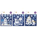 Наліпки новорічні 22,9*18,5см