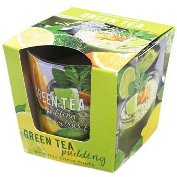 Свічка ароматична Bartek Candles Зелений чай в склі 115г в асортименті - купити, ціни на Auchan - фото 3