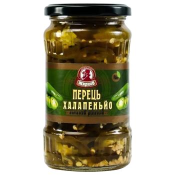 Перець халапеньйо Жирнов різаний 350г - купити, ціни на Чудо Маркет - фото 1