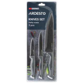 Нож Ardesto Gemini Gourmet 3шт - купить, цены на Таврия В - фото 1