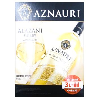 Aznauri Alazani Valley White Semisweet Wine 9-13% 3l