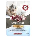 Miglior Gatto Wet Food with Fish and Shrimps for Sterilized Cats 85g