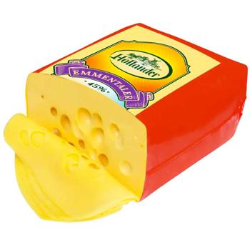 Hollander Emmentaler Cheese 45% - buy, prices for Auchan - photo 1