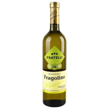 Вино Fratelli Fragolino Bianco белое полусладкое 9-13% 0,75л - купить, цены на NOVUS - фото 2