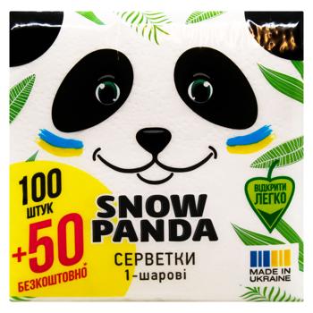 Snow Panda Single-layer Table Napkins 24x24cm 100pcs - buy, prices for ULTRAMARKET - photo 2