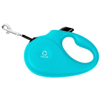 Collar Roulette Leash with Ribbon S Up to 15kg 5m Blue