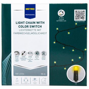 Гирлянда Metro Professional с переключателем цвета 100LED 10м - купить, цены на - фото 3
