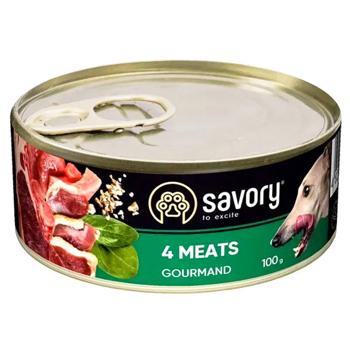 Savory Wet Food with Meat for Dogs of All Breeds 12pcs x 100g - buy, prices for - photo 2