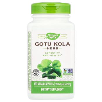 Готу кола Nature's Way 950мг 180 капсул - купить, цены на Biotus - фото 1