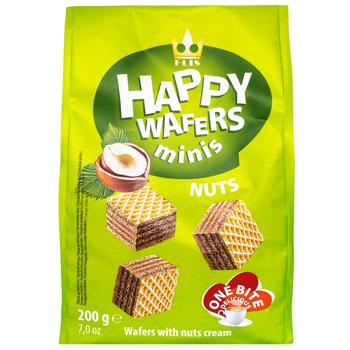 Вафлі Flis Happy Wafers лісовий горіх 200г - купити, ціни на КОСМОС - фото 3