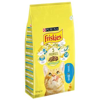 Корм сухий Friskies з лососем та овочами для дорослих котів 10кг - купити, ціни на MasterZoo - фото 2