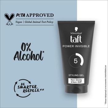 Taft Invisible Power Mega Strong Hair styling Gel 150ml - buy, prices for - photo 7