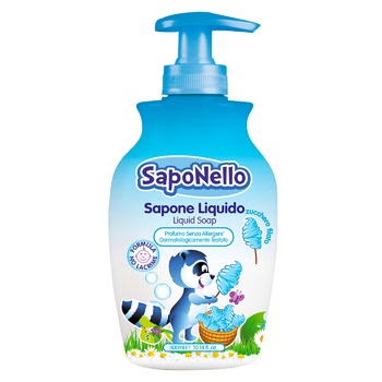 SapoNello Cotton Candy Liquid Soap for Children 300ml - buy, prices for EKO Market - photo 1