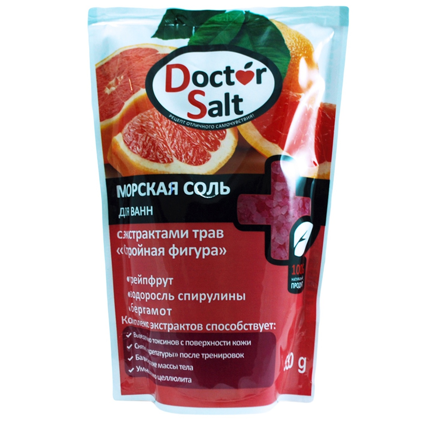 

Морськая соль для ванн Doctor Salt Стройная фигура дой-пак 530г