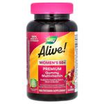 Мультивітаміни і мінерали для жінок 50+ Nature's Way Alive! Women's Premium Gummy Multivitamin зі смаком винограду, вишні, лохини і асаї 75 жувальних цукерок