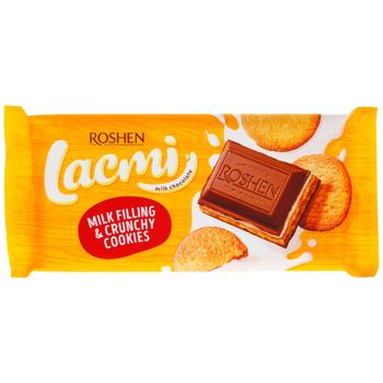 Roshen Lacmi Milk Chocolate with Milk Filling and Cookies 100g - buy, prices for COSMOS - photo 1