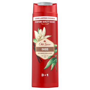 Old Spice Oasis Shower Gel + Shampoo 3in1 400ml - buy, prices for MegaMarket - photo 3