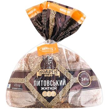 Kyivkhlib Lithuanian Sliced Rye Half Bread 475g - buy, prices for COSMOS - photo 1