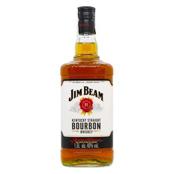 Віскі Jim Beam White 4 роки 40% 1,5л - купити, ціни на МегаМаркет - фото 1