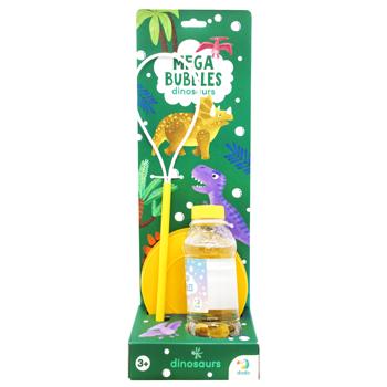 Мильні бульбашки Dodo Mega Bubbles Динозаври з тарілкою 450мл - купити, ціни на NOVUS - фото 1