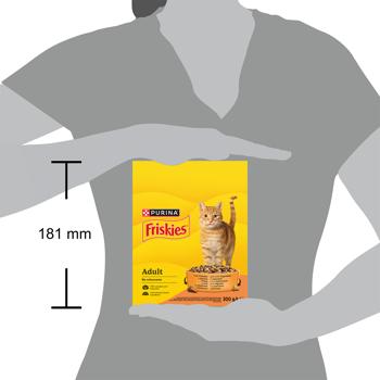 Корм сухой Friskies с курицей и овощами для взрослых кошек 300г - купить, цены на КОСМОС - фото 4