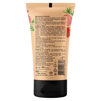 Крем для рук Tink Тонізуючий з екстрактом грейпфруту та маслом ши 45мл - купити, ціни на КОСМОС - фото 2