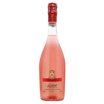 Вино ігристе Chiarli Lambrusco Rosato рожеве сухе 10% 0,75л