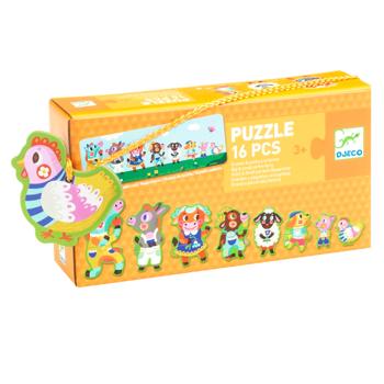 Djeco Big and Small at the Farm Puzzle Duo