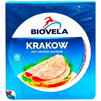 Biovela Krakow Semi Smoked Sliced Sausage 180g - buy, prices for Supermarket "Kharkiv" - photo 2