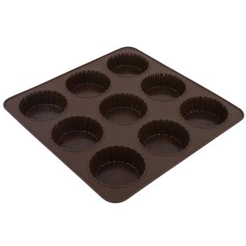 Lessner Chef Choco Square Silicone Cupcake Baking Dish для 9pcs 25х25х3cm - buy, prices for - photo 2