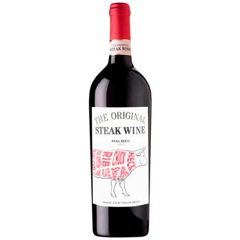 Вино The Original Steak Wine Malbec красное сухое 13% 0,75л - купить, цены на WINETIME - фото 1