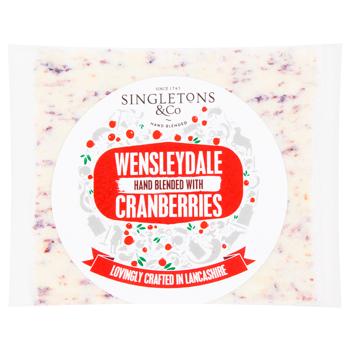Singletons&Co Wensleydale Dessert Cheese with Cranberries 200g - buy, prices for WINETIME - photo 1