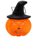 LED Candle Pumpkin in Hat Decoration 9cm