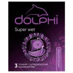 Dolphi Super Wet Condoms 3pcs