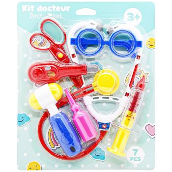 Набор игрушечный Доктор 7 предметов - купить, цены на Auchan - фото 1