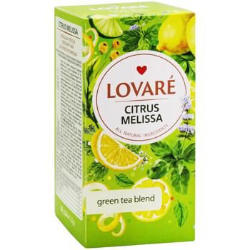 Чай травяной и зеленый Lovare Цитрус и мелисса 1,5г*24шт - купить, цены на Эпицентр FOOD - фото 3