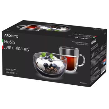Ardesto Cup 270ml and Bowl 500ml Breakfast Set - buy, prices for - photo 2