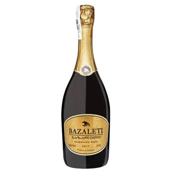 Вино игристое Bazaleti белое брют 10,5-13,5% 0,75л - купить, цены на NOVUS - фото 2