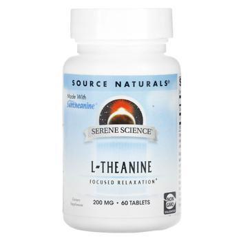 L-теанін Source Naturals 200мг 60 таблеток - купити, ціни на Біотус - фото 1