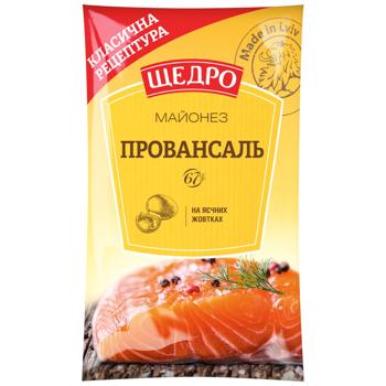 Майонез Щедро Провансаль 67% 600г - купити, ціни на Чудо Маркет - фото 1