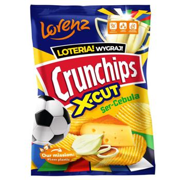 Crunchips X-Cut Cheese-Onion Flavored Chips 140g - buy, prices for NOVUS - photo 1