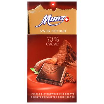 Шоколад чорний Munz 70% 100г - купити, ціни на Епіцентр FOOD - фото 1