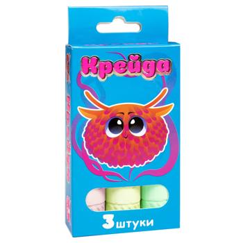 Крейда Куля Strateg різнокольорова 3 шт. 50122 - купити, ціни на КОСМОС - фото 1