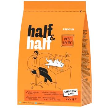 Набір кормів і ласощів для котів Half&Half Турботливий 760 г - асорті - купить, цены на MasterZoo - фото 2
