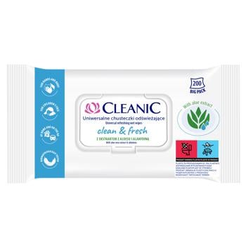 Cleanic Clean&Fresh Universal Refreshing Wet Wipes 200pcs - buy, prices for NOVUS - photo 1