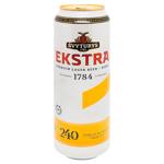 Пиво Svyturys Ekstra світле 5,2% 0,568л з/б