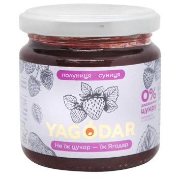 Yagodar Strawberry-Wild Strawberry Jam 200g - buy, prices for NOVUS - photo 1