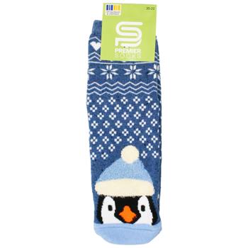 Premier Socks Fluffy Yarn Patterned Children's Terry Socks s.20-22, 22-24 Blue - buy, prices for EKO Market - photo 1