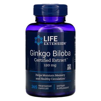 Life Extension Certified Extract Ginkgo Biloba 120mg 365 capsules - buy, prices for Biotus - photo 1